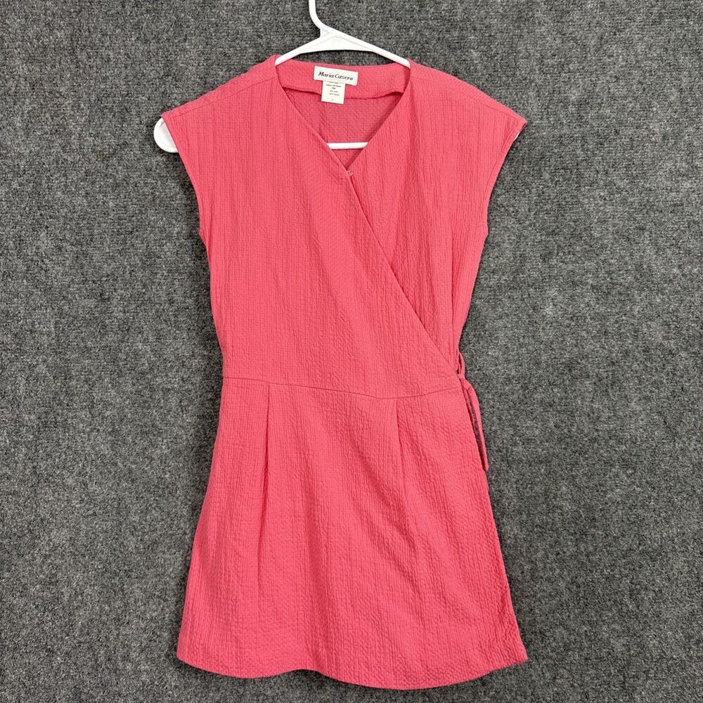Maria Casero Dress Skort Girls 7 Pink Seersucker